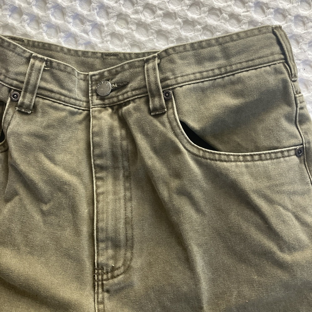 Orvis Denim Work Pants with Suede Leather Trim‎ - 32 Green - Picture 6 of 12